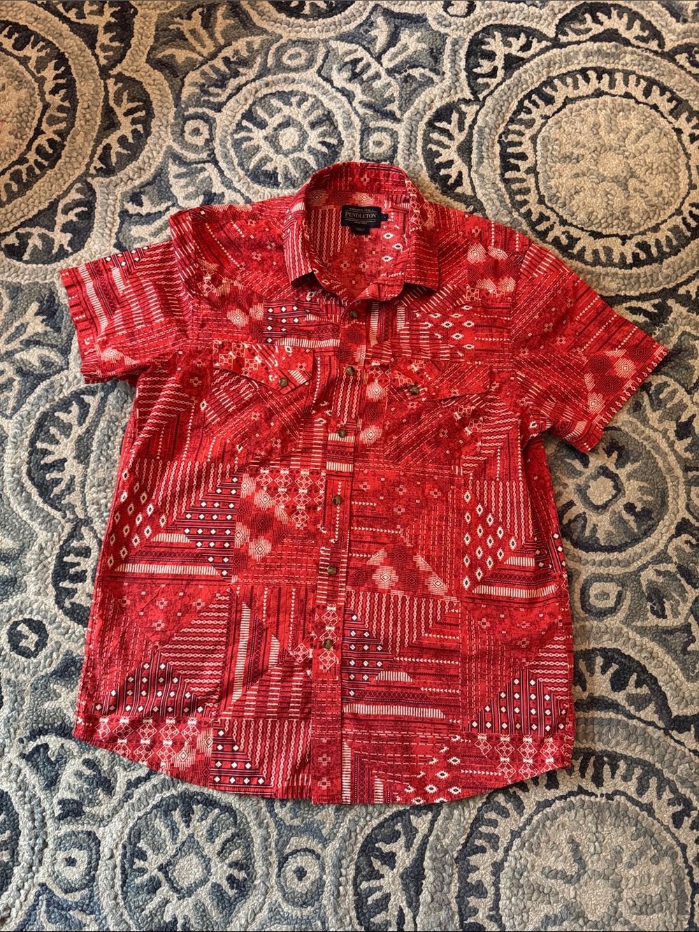 Pendleton Bandana Print Short Sleeve Shirt Laramie